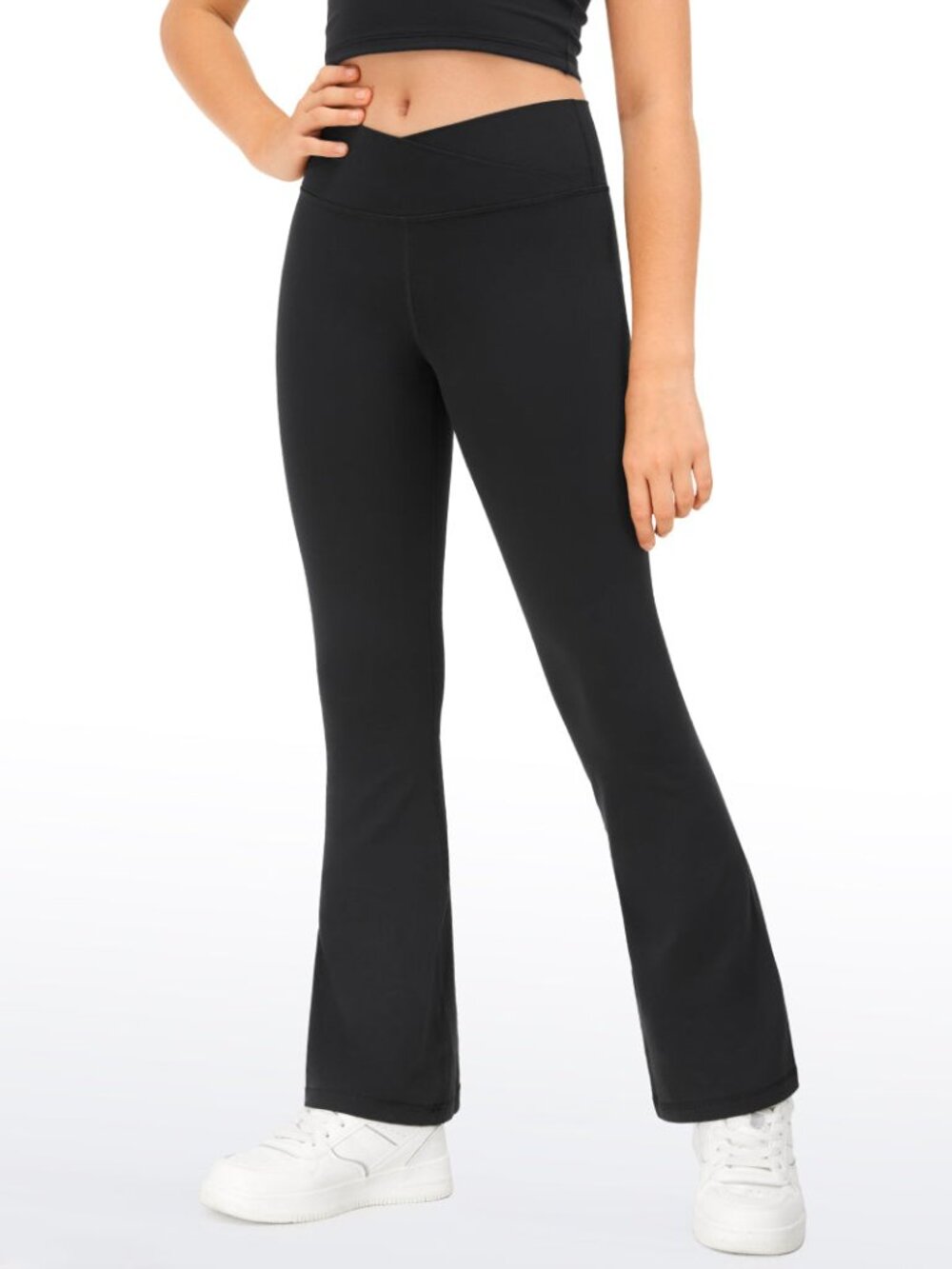 Butterluxe Girls Crossover Flare Leggings